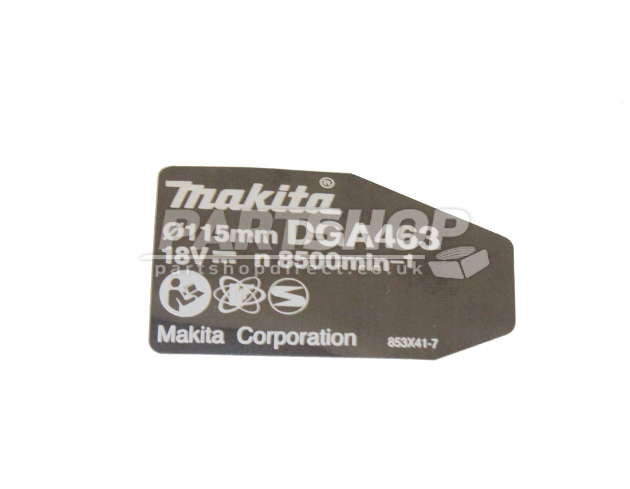 Makita DGA463 Cordless Brushless 115mm (4-1/2'') Lxt Angle Grinder Spare Parts