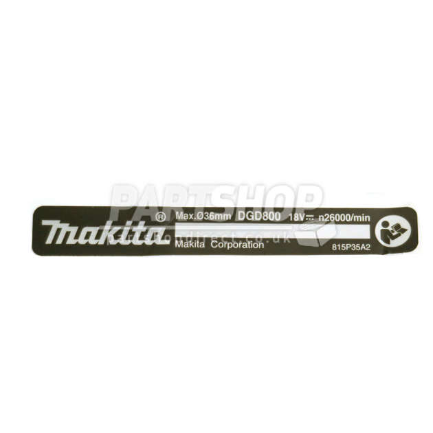 Makita DGD800 Cordless 18v Lxt Die Grinder Spare Parts