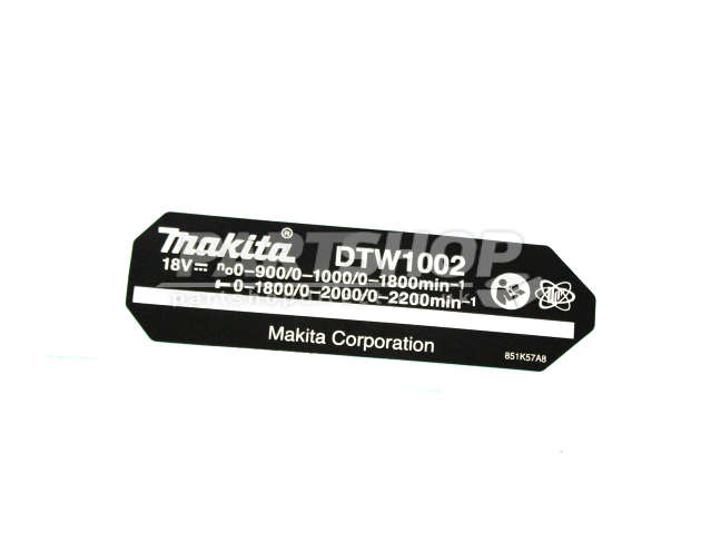 Makita DTW1002 Brushless 1/2in Impact Wrench Spare Parts