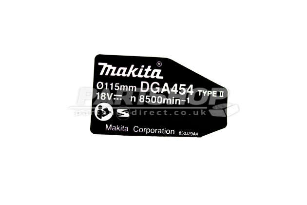 Makita DGA454 Cordless Angle Grinder Lxt 115mm 18v Spare Parts