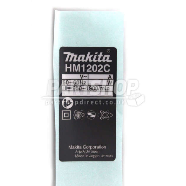 Makita HM1202C Sds-max Demolition Hammer Spare Parts