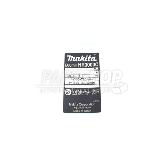 Makita HR3000C Sds+ Rotary Hammer Spare Parts