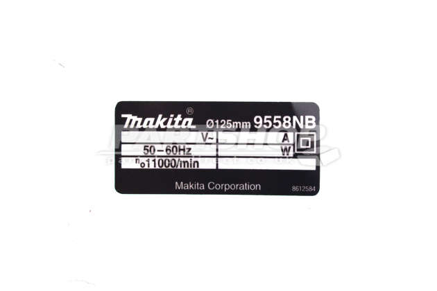 Makita 9558NB Corded 125mm (5'') Angle Grinder 110v & 240v Spare Parts