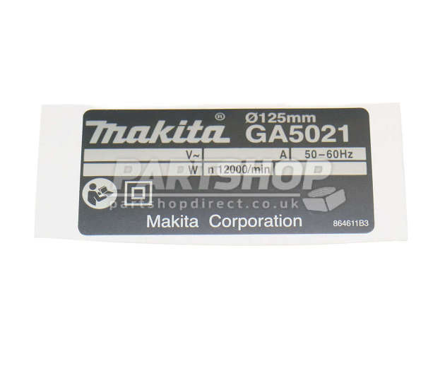 Makita GA5021 Corded 125mm Angle Grinder 240v Spare Parts
