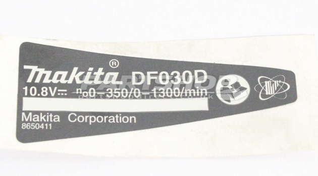 Makita DF030D 10.8v Cxt (1/4'' Hex) Brushless Drill Driver Spare Parts