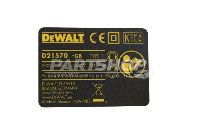 DeWalt D21570K Type 1 Hammer Drill Spare Parts