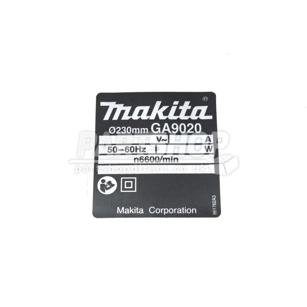 Makita Name Plate Ga9020 8617623 Part Shop Direct
