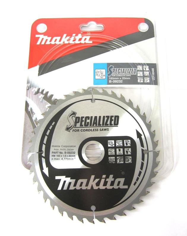 Makita B09232 Makita Circular Saw Blade 165mm X 20mm X 40 Teeth Part
