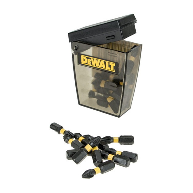 DeWalt DT70556T Pack Of 25 Extreme Impact Torsion Pz2 Pozi Screwdriver Bits In Tic Tac Case