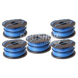 Pack of 5 Replacement Strimmer Double line Auto Feed Blue Spool And Line