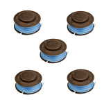 Pack of 5 Replacement Strimmer Single Line Bump Feed White Spool And Line