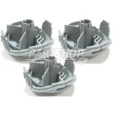 Black & Decker 579838-00X3 [no Longer Available] Pack Of 3 Replacement Single Line Grey Strimmer Cover Spool Cap Fits A6487 