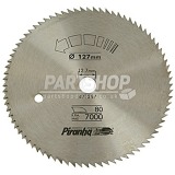 X10000 127mm x 12.7mm x 80t Crosscut Circular Saw Blade