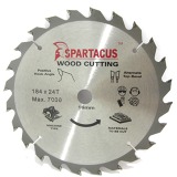 Spartacus 184 x 24T x 16mm Wood Cutting Circular Saw Blade
