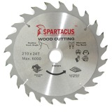 Spartacus 210 x 24T x 30mm Wood Cutting Circular Saw Blade