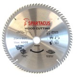 Spartacus 254 x 80T x 30mm Wood Cutting Circular Saw Blade