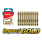 DOUBLE TORSION GOLD IMPACT BITS IN TICTAC BOX PH2-50MM 10 Pack