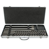 7 Piece SDS-Max Chisel Set In Silver Case